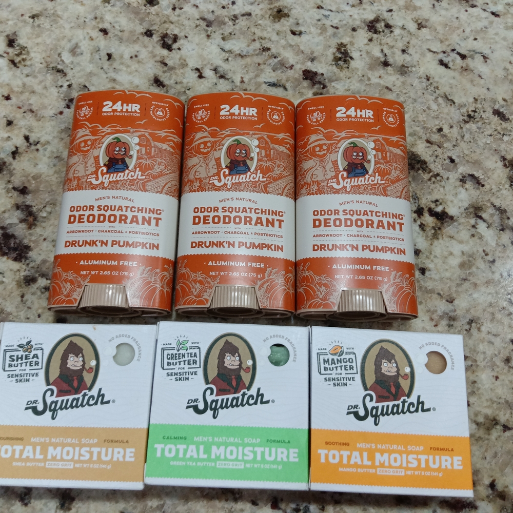 Dr. Squatch Drunken Pumpkin Deodorant - Orange